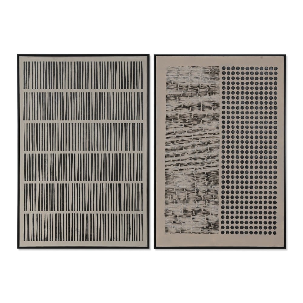 Leinwand Home ESPRIT Gips Leinwand 83 x 4 x 123 cm