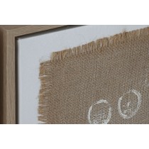 Cadre Home ESPRIT Blanc Beige Moderne 60 x 3,8 x 60 cm (2 Unités)