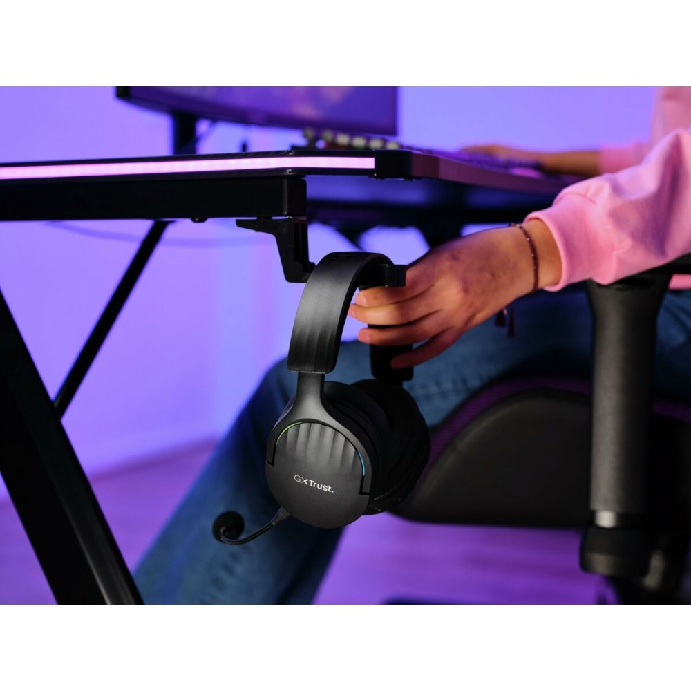 Kopfhörer mit Mikrofon Trust 24901 GXT491 FAYZO WIRELESS Schwarz