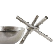 Centre de Table Home ESPRIT Argenté Aluminium 30 x 30 x 28 cm