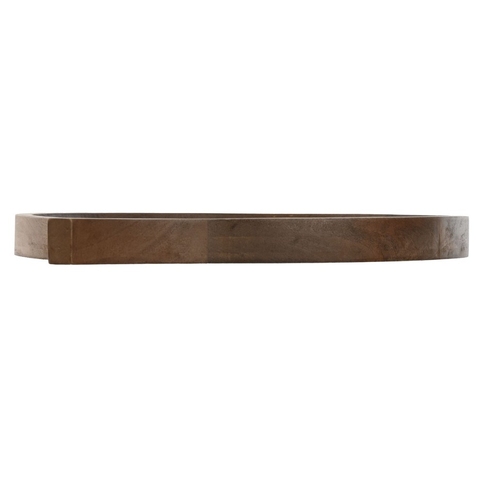 Centre de Table Home ESPRIT Marron Noir Marron Clair Bois de manguier 37 x 31 x 2,7 cm (3 Pièces)
