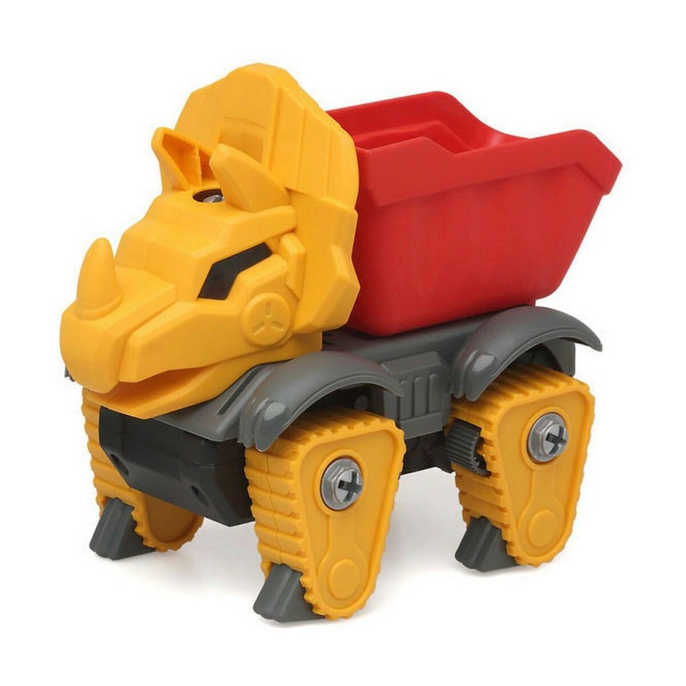 Lorry Dinosaur Yellow 26 x 21 cm