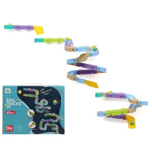 Circuit de construction Ball Tracks Set 60 Pièces