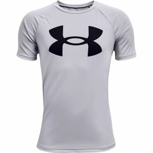 Kurzarm-T-Shirt für Kinder Under Armour Tech Big Logo Grau