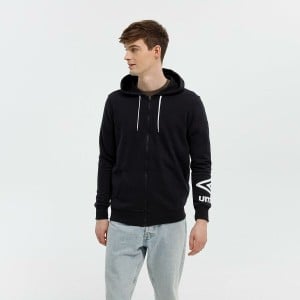 Herren Sweater mit Kapuze FW TERRACE ZIP HOODIE Umbro 66063U 060 Schwarz