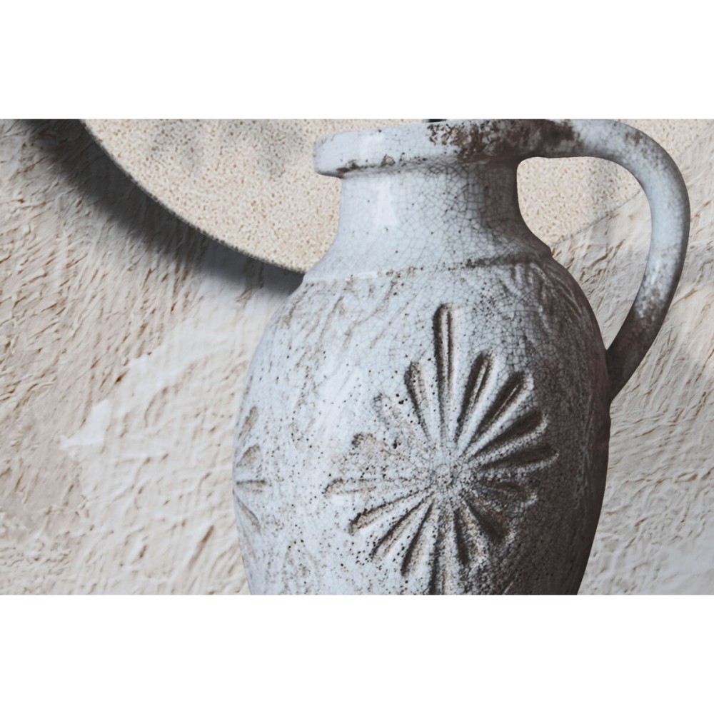 Leinwand Home ESPRIT grün Beige Orientalisch Vase 80 x 3 x 160 cm (2 Stück)