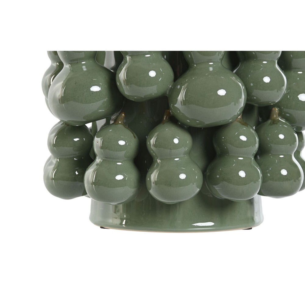 Vase Home ESPRIT Green Stoneware Tropical 25 x 25 x 30 cm