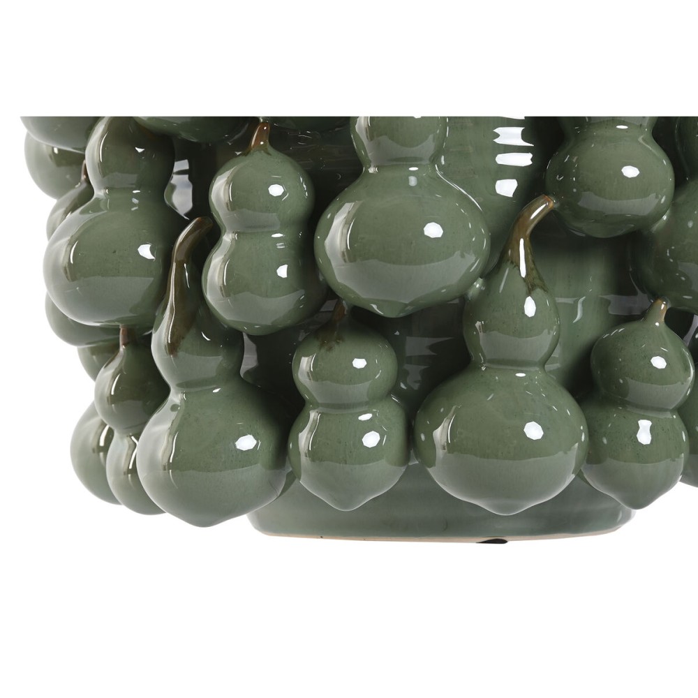 Vase Home ESPRIT Green Stoneware Tropical 30 x 30 x 23 cm