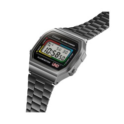 Men's Watch Casio A168WEUC-1AER Black Grey (Ø 36 mm)