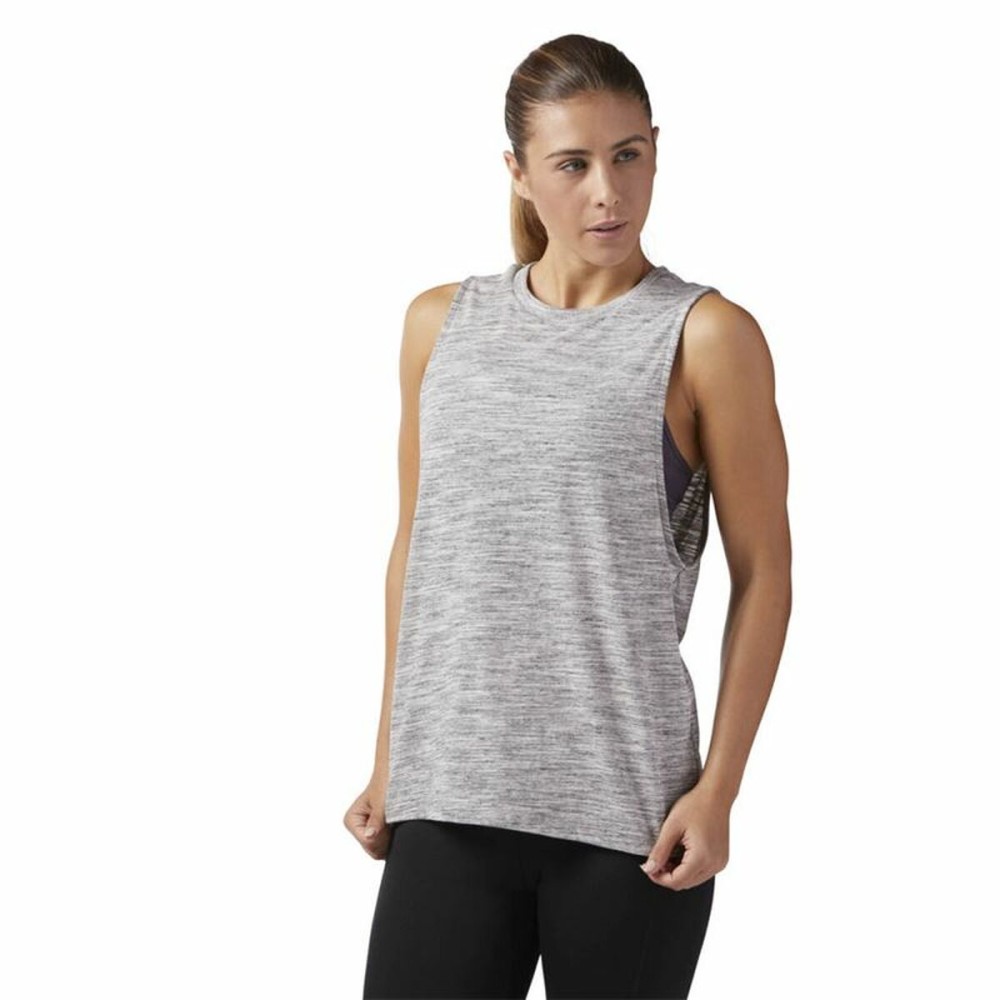 Tank Top Women Reebok Marble Muscle Light grey