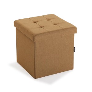 Coffre démontable Versa Moutarde Bois MDF 38 x 37,5 x 38 cm