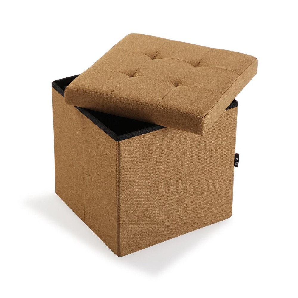 Coffre démontable Versa Moutarde Bois MDF 38 x 37,5 x 38 cm