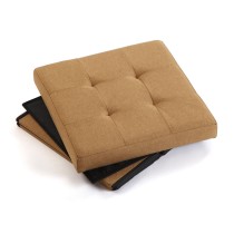 Coffre démontable Versa Moutarde Bois MDF 38 x 37,5 x 38 cm
