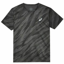 Men’s Short Sleeve T-Shirt Asics All Over Print Black