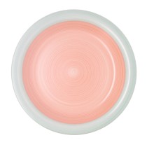 Flacher Teller Quid Kaleido grün Koralle aus Keramik Ø 27 cm (12 Stück)