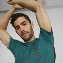 T-shirt à manches courtes homme Puma Vert foncé Homme