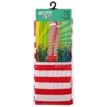 Collants de déguisement Striped Taille unique Rouge