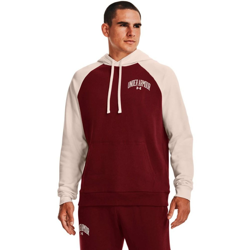 Sweat à capuche homme Under Armour Rouge foncé