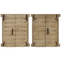 Décoration murale Home ESPRIT Beige Naturel Fenêtre 45 X 5 X 51 cm