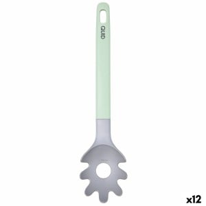 Pasta Spoon Quid Ozon Green Plastic 32 cm (12 Units)
