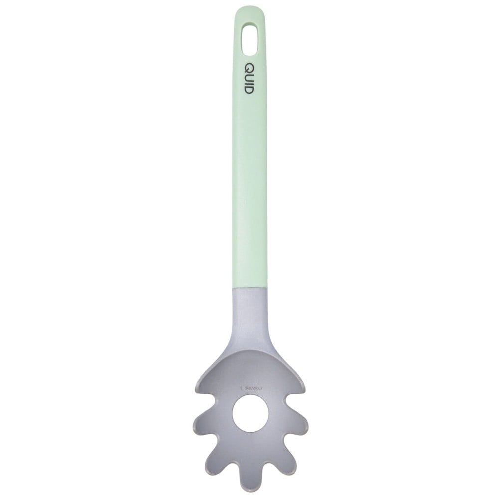 Pasta Spoon Quid Ozon Green Plastic 32 cm (12 Units)