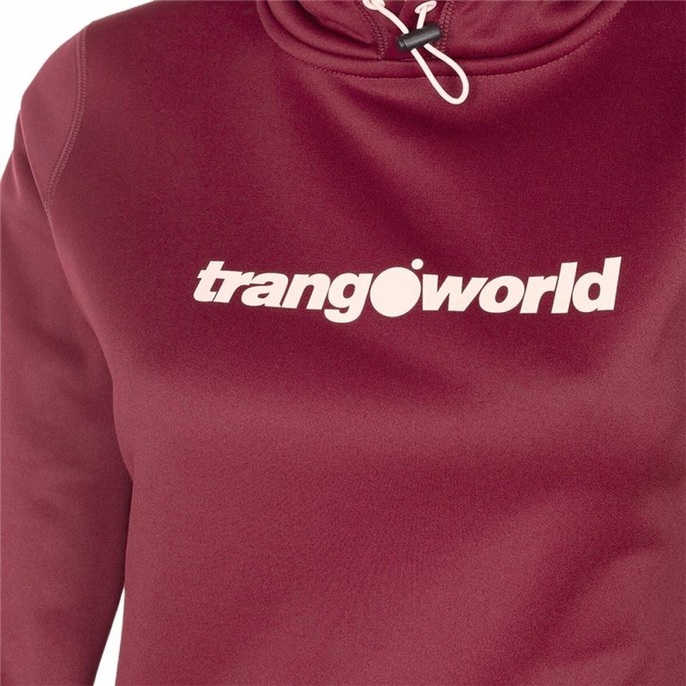 Damen Sweater mit Kapuze Trangoworld Granatrot