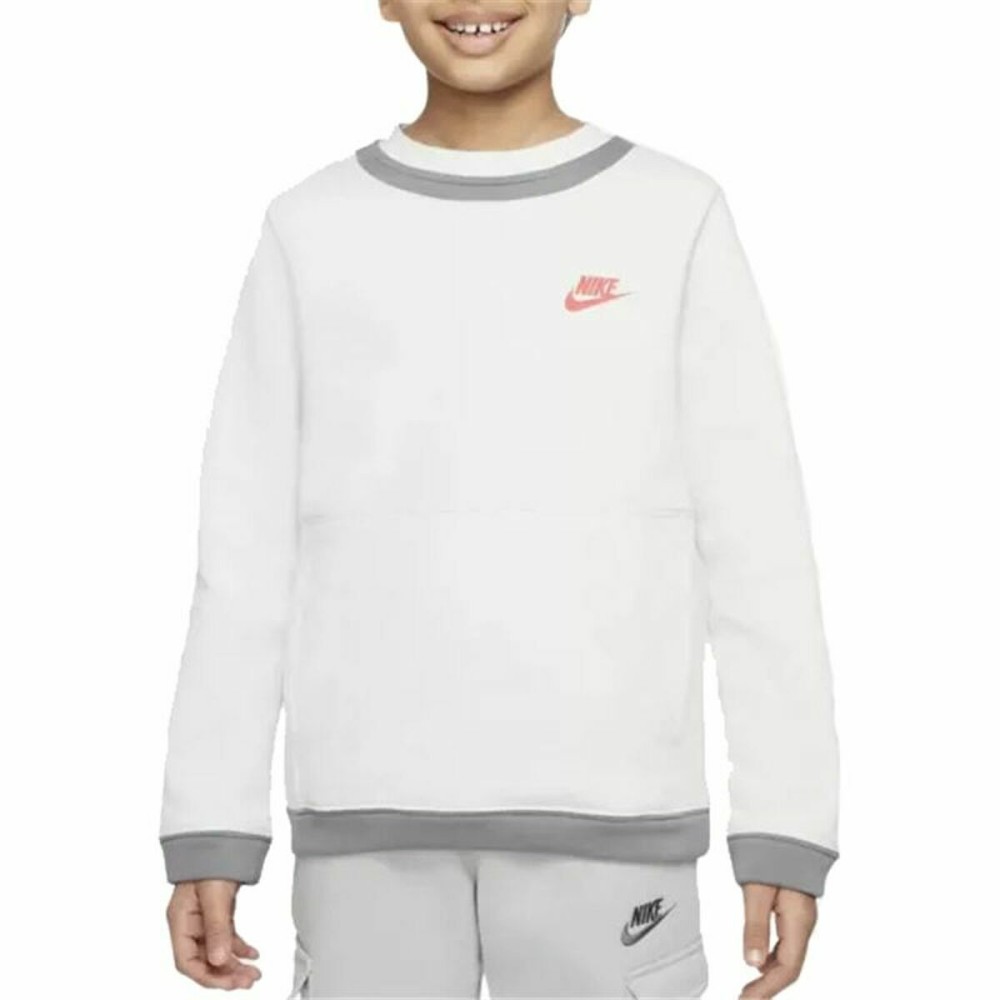 Sweat sans capuche enfant Nike Amplify  Blanc