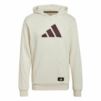 Herren Sweater mit Kapuze Adidas Future Icons Beige