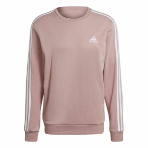 Sweat sans capuche homme Adidas Essentials French Terry 3 Stripes Rose