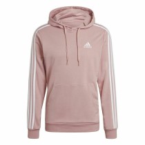 Sweat à capuche homme Adidas Essentials Wonder Mauve 3 Stripes Rose