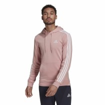 Men’s Hoodie Adidas Essentials Wonder Mauve 3 Stripes Pink