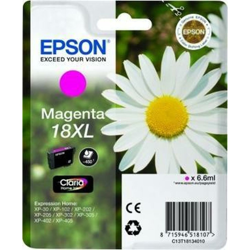 Cartouche d'encre originale Epson Nº18XL Magenta (10 Unités) (1 Unité)