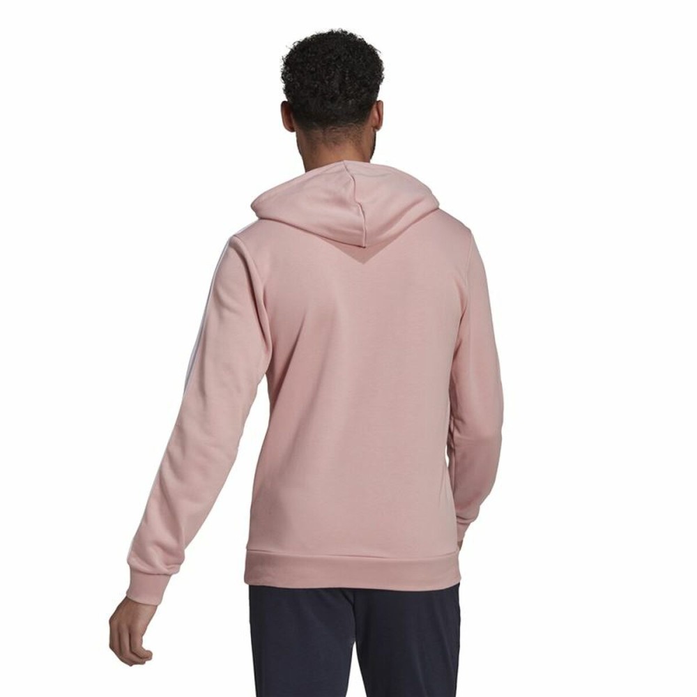 Men’s Hoodie Adidas Essentials Wonder Mauve 3 Stripes Pink