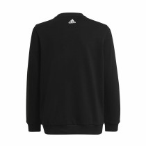 Children’s Sweatshirt without Hood Adidas Sweat Logo Black