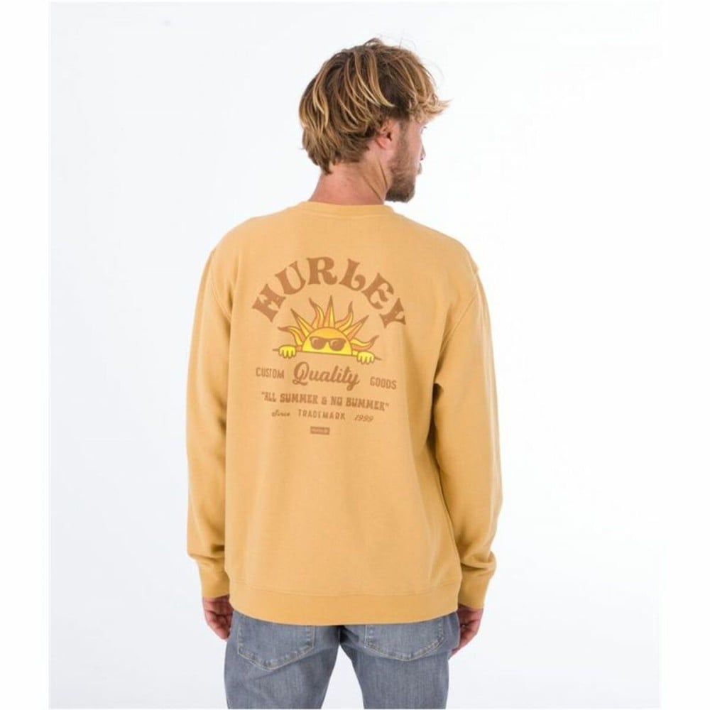 Herren Sweater ohne Kapuze Hurley No Bummers Ocker