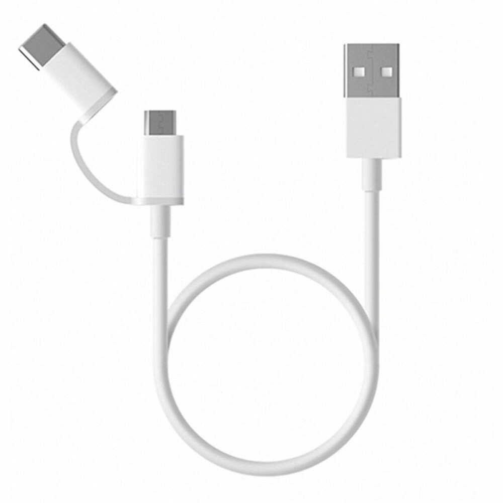 Câble USB vers Micro USB et USB C Xiaomi SJX01ZM Blanc