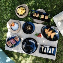 Deep Plate Quid Select Basic Black Melamin 23 cm (24 Units)
