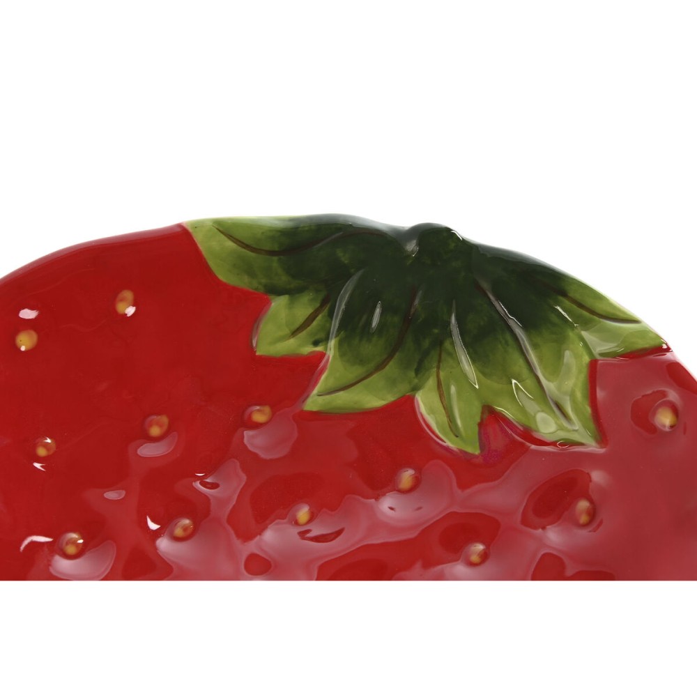 Assiette Home ESPRIT Rouge Grès 23,5 x 18 x 4,5 cm