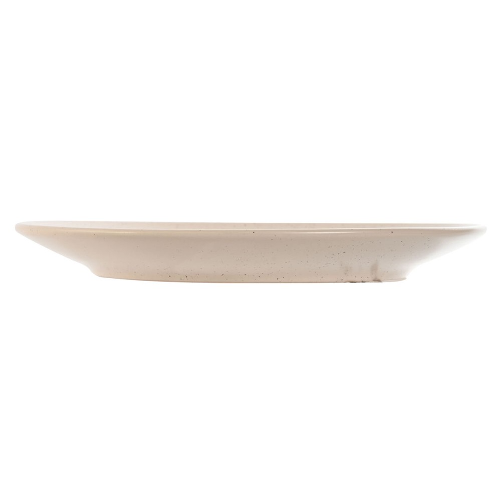 Assiette plate Home ESPRIT Blanc Beige Grès Traditionnel 20 x 20 x 2,5 cm