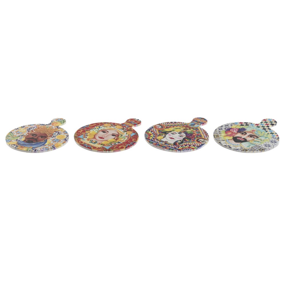 Dessous de plat Home ESPRIT Liège Dolomite 18 x 23 x 1 cm (4 Unités)