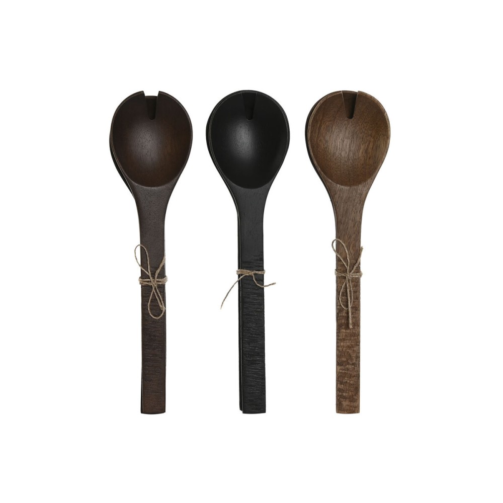 Ustensiles de cuisine Home ESPRIT Bois de manguier 30 x 2 x 8 cm (3 Unités)