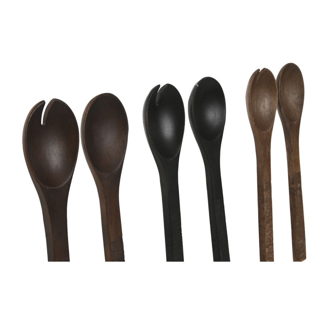 Ustensiles de cuisine Home ESPRIT Bois de manguier 30 x 2 x 8 cm (3 Unités)