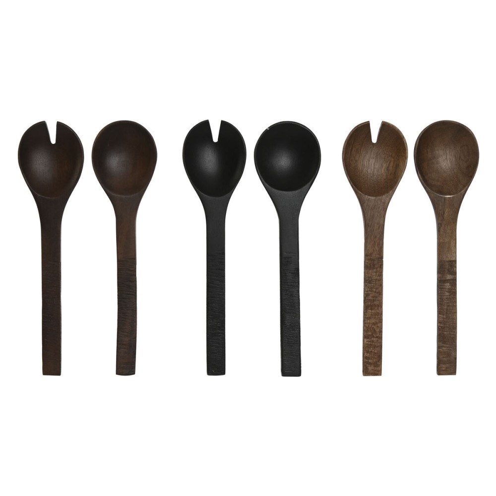 Ustensiles de cuisine Home ESPRIT Bois de manguier 30 x 2 x 8 cm (3 Unités)