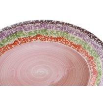 Assiettes Home ESPRIT Rose Grès 27 x 27 x 2 cm 18 Pièces