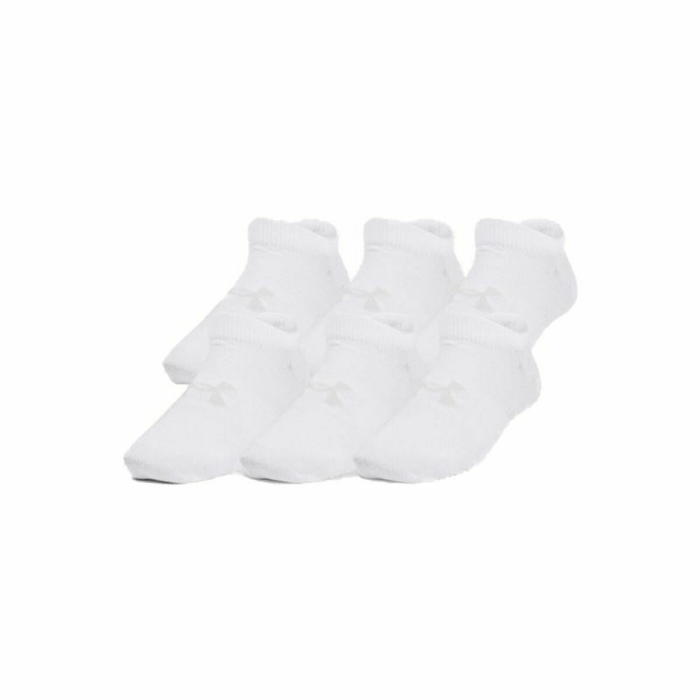 Chaussettes de Sport Under Armour Essential No Show Blanc