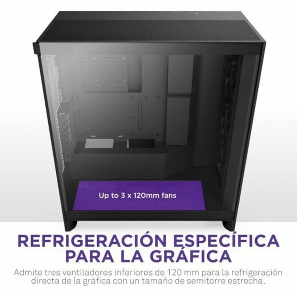 ATX Semi-tower Box NZXT H7 Flow Midi Black