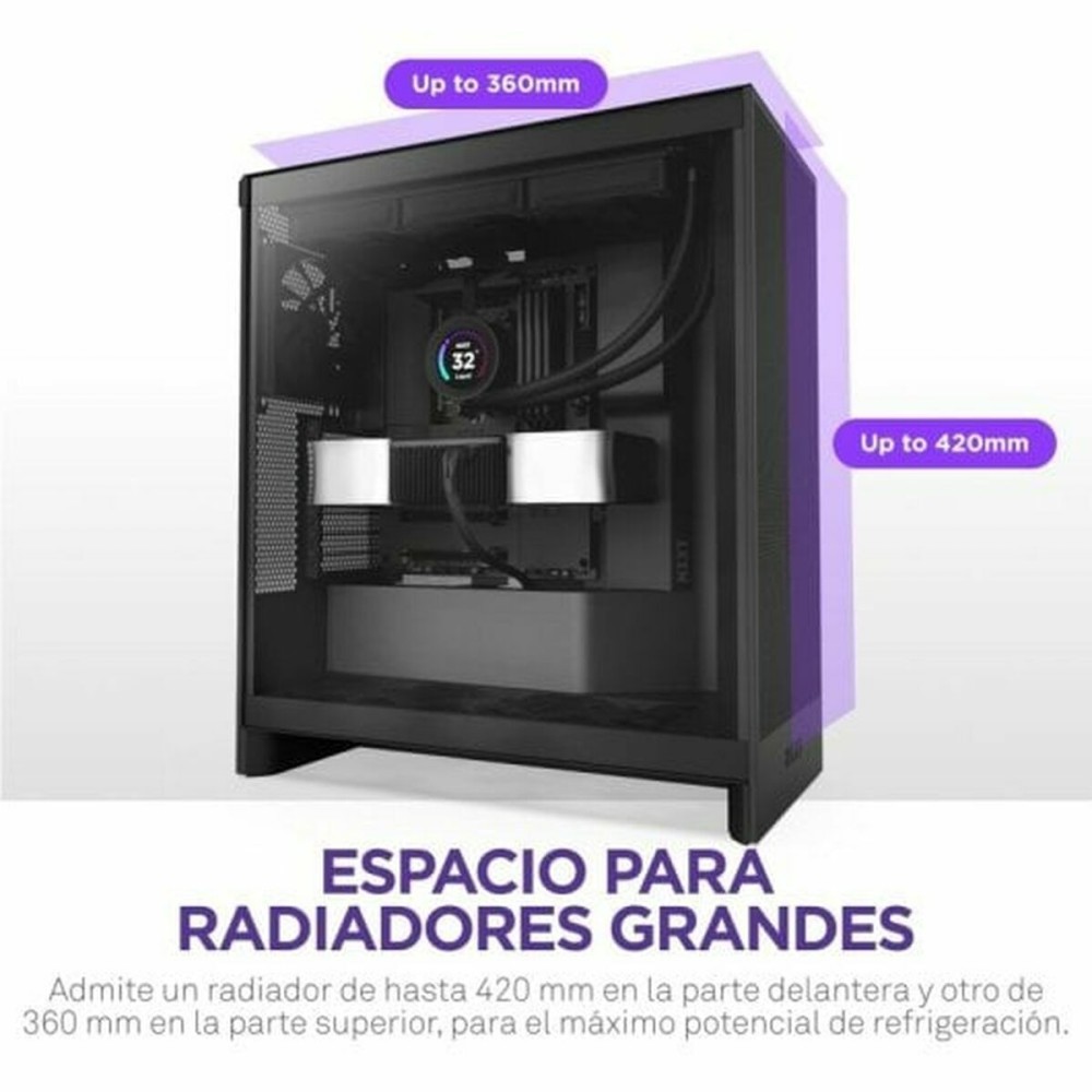 ATX Semi-tower Box NZXT H7 Flow Midi Black