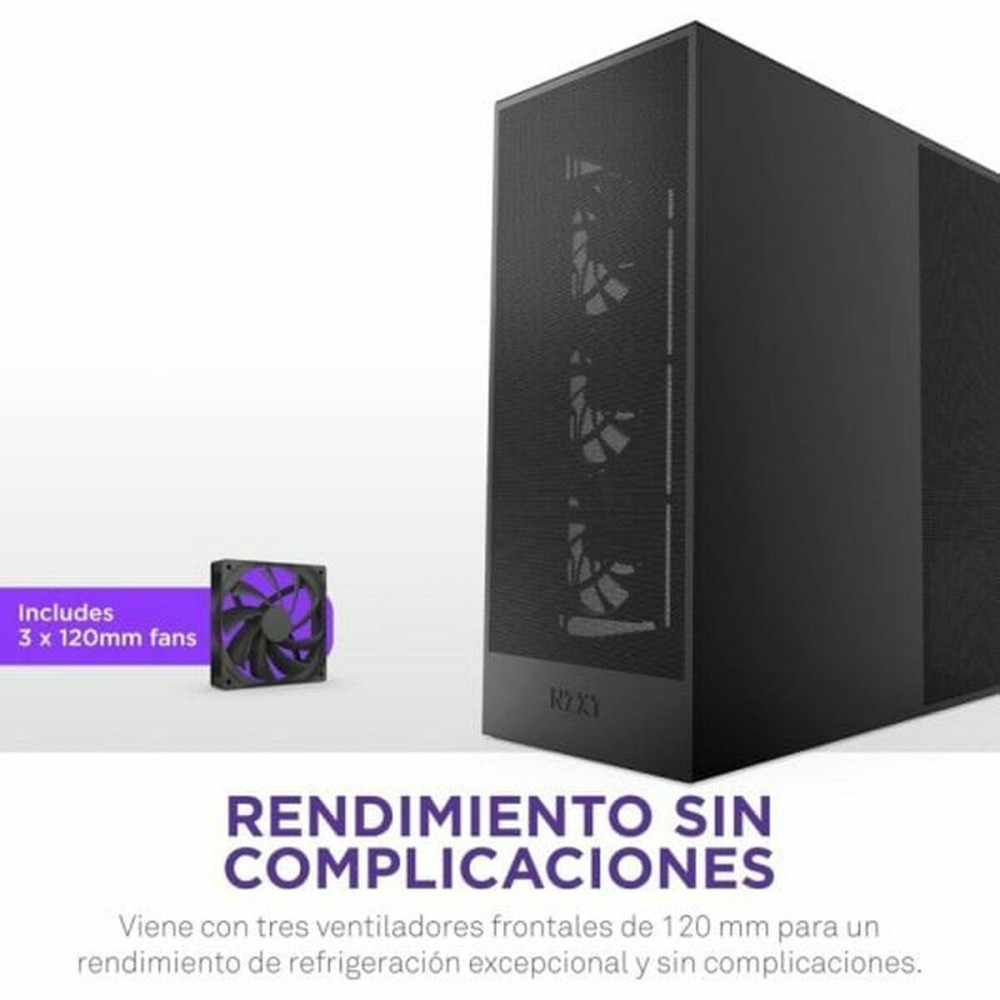 ATX Semi-tower Box NZXT H7 Flow Midi Black