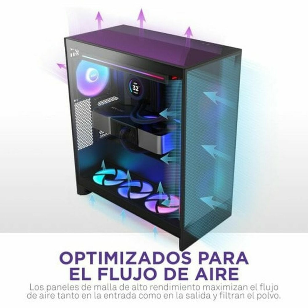 ATX Semi-tower Box NZXT H7 Flow Midi Black