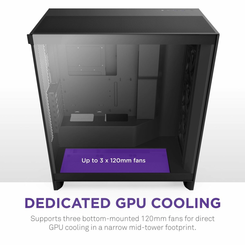 ATX Semi-tower Box NZXT H7 Flow Midi Black